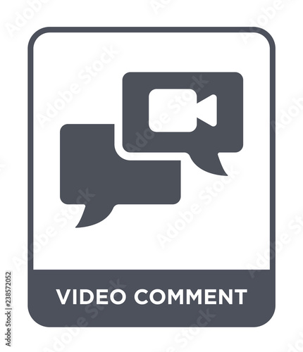 video comment icon vector