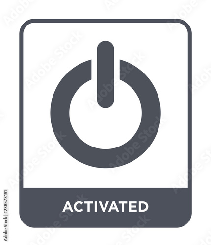 activated icon vector