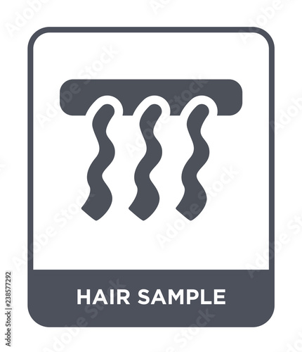 hair sample icon vector