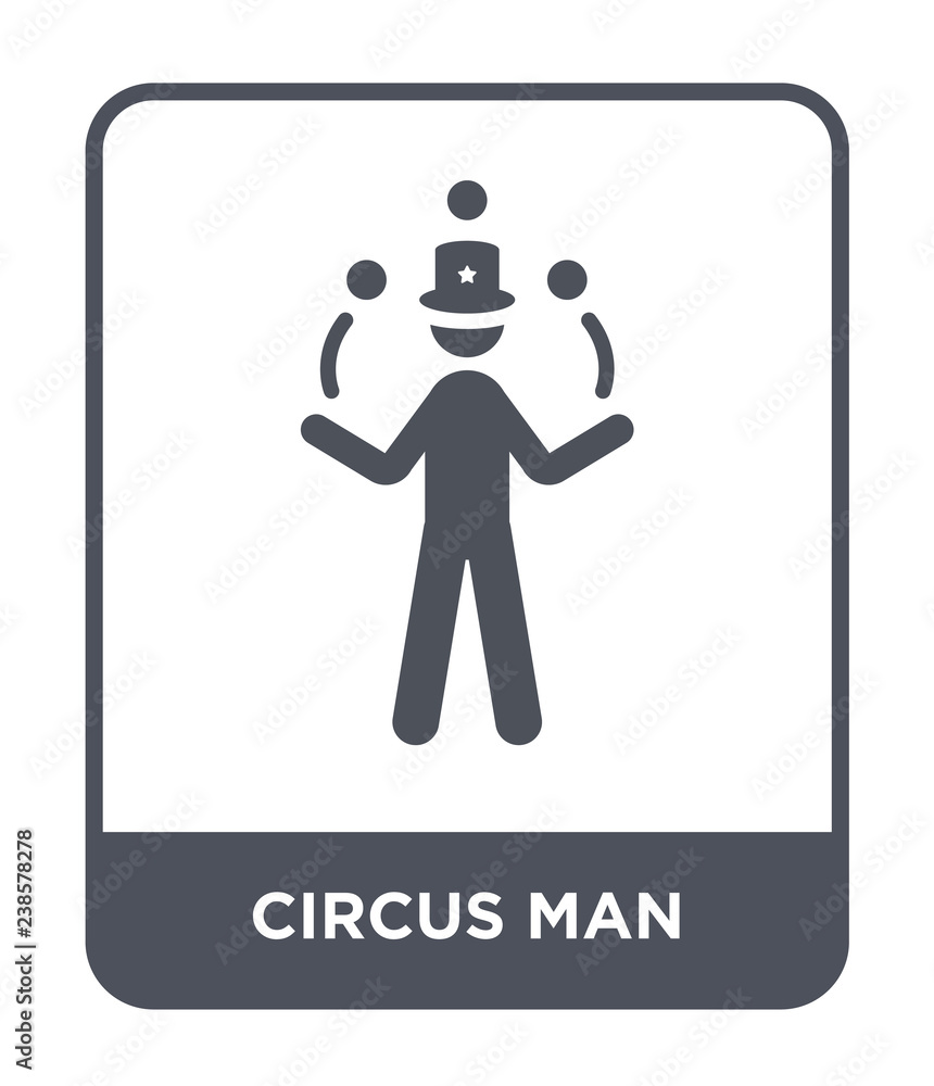 circus man icon vector circus man icon vector