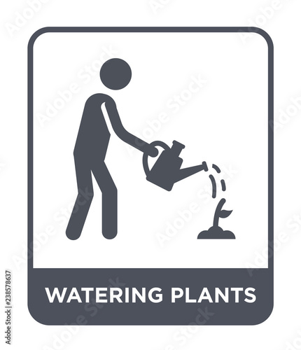 watering plants icon vector photo