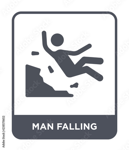 man falling icon vector