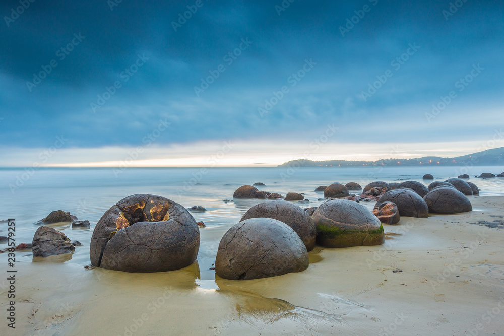 Moeraki Boulders. Oamaru New Zealand