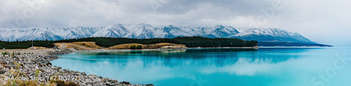 lake pukak in New Zealand. photo