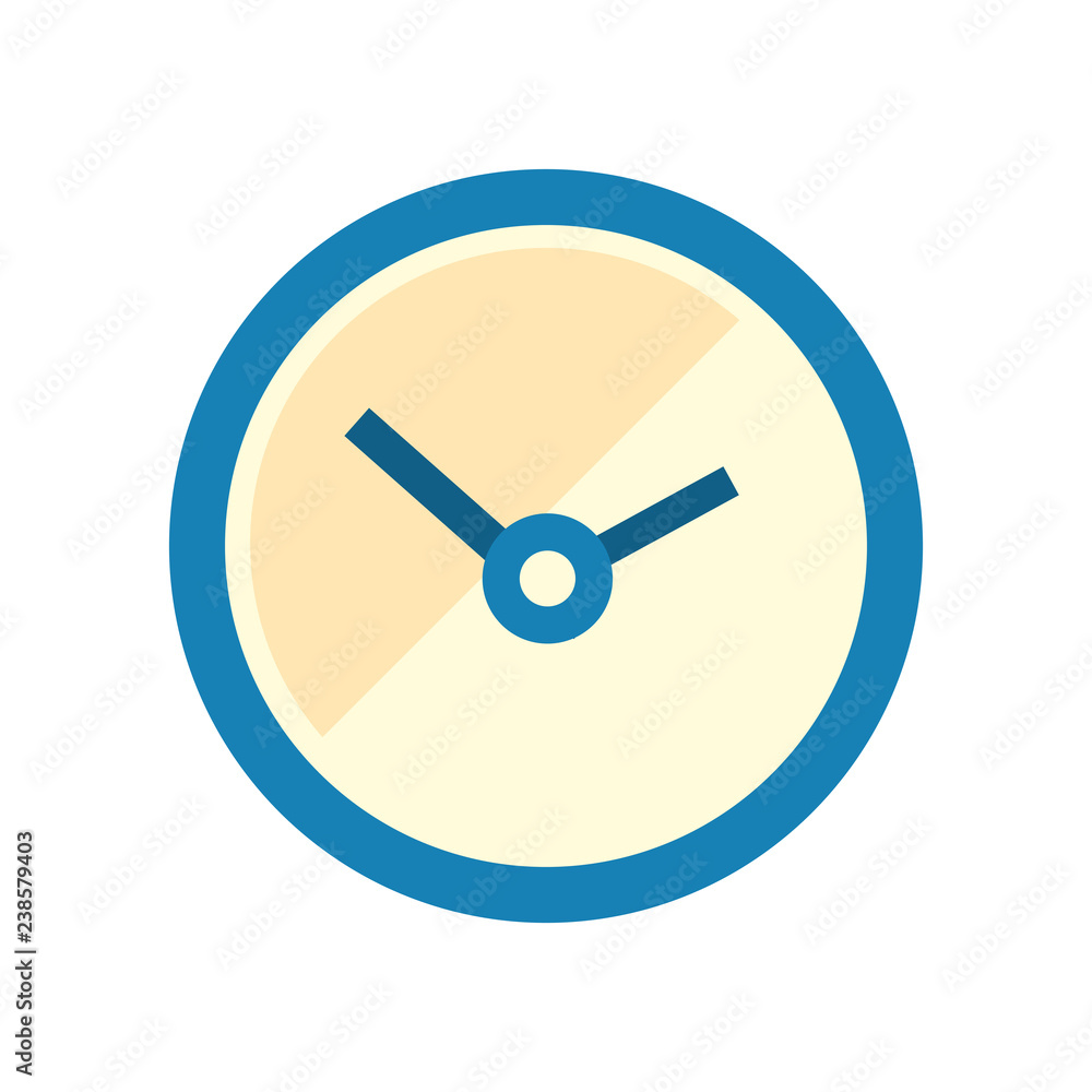 round clock accessory on white background round clock accessory on white background