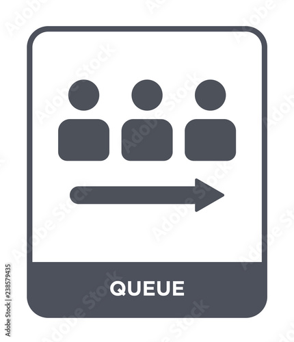 queue icon vector