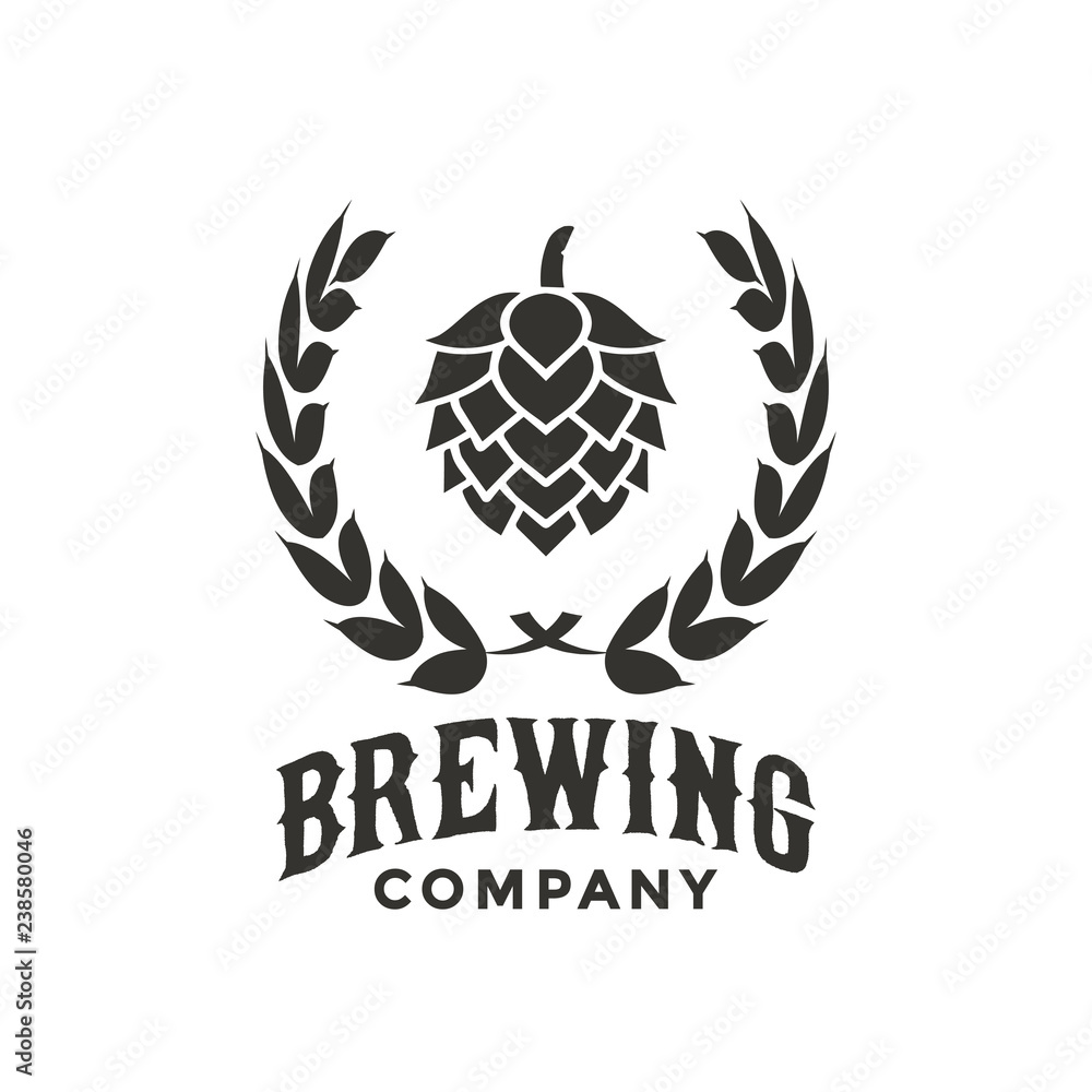 Brewing company logo design inspiration Stock Illustration | Adobe Stock