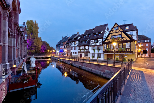 Evening at Colmar, Alsace, France.