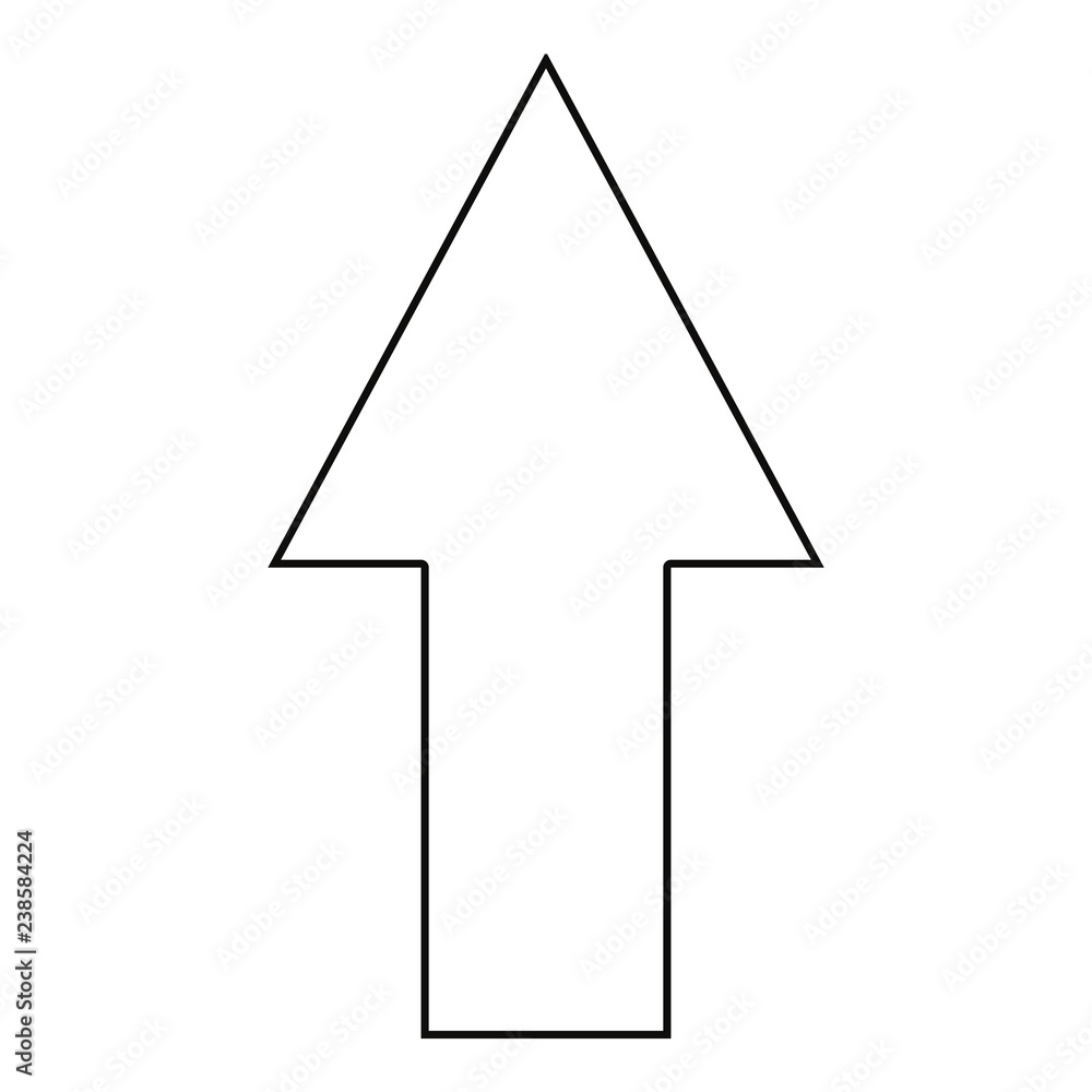up arrow on white background up arrow on white background