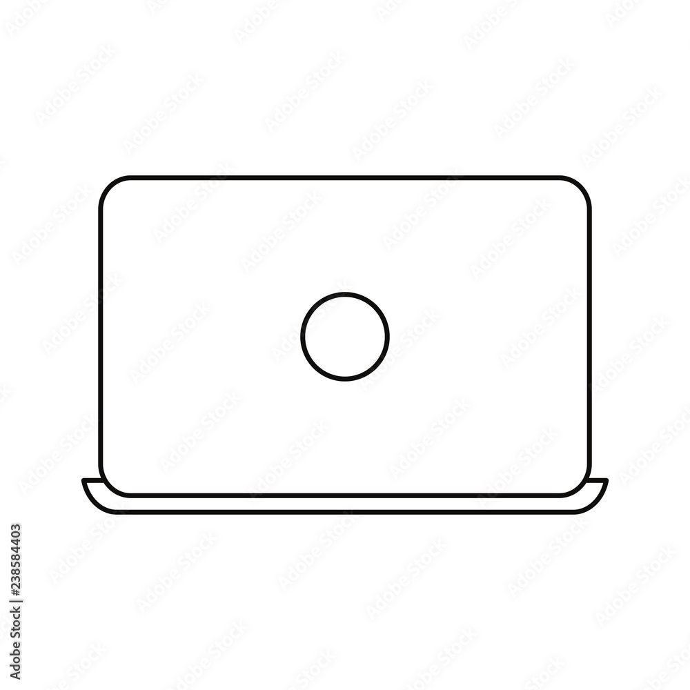 laptop computer on white background laptop computer on white background