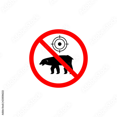 Forbidden hunting  beer icon on white background can be used for web, logo, mobile app, UI, UX