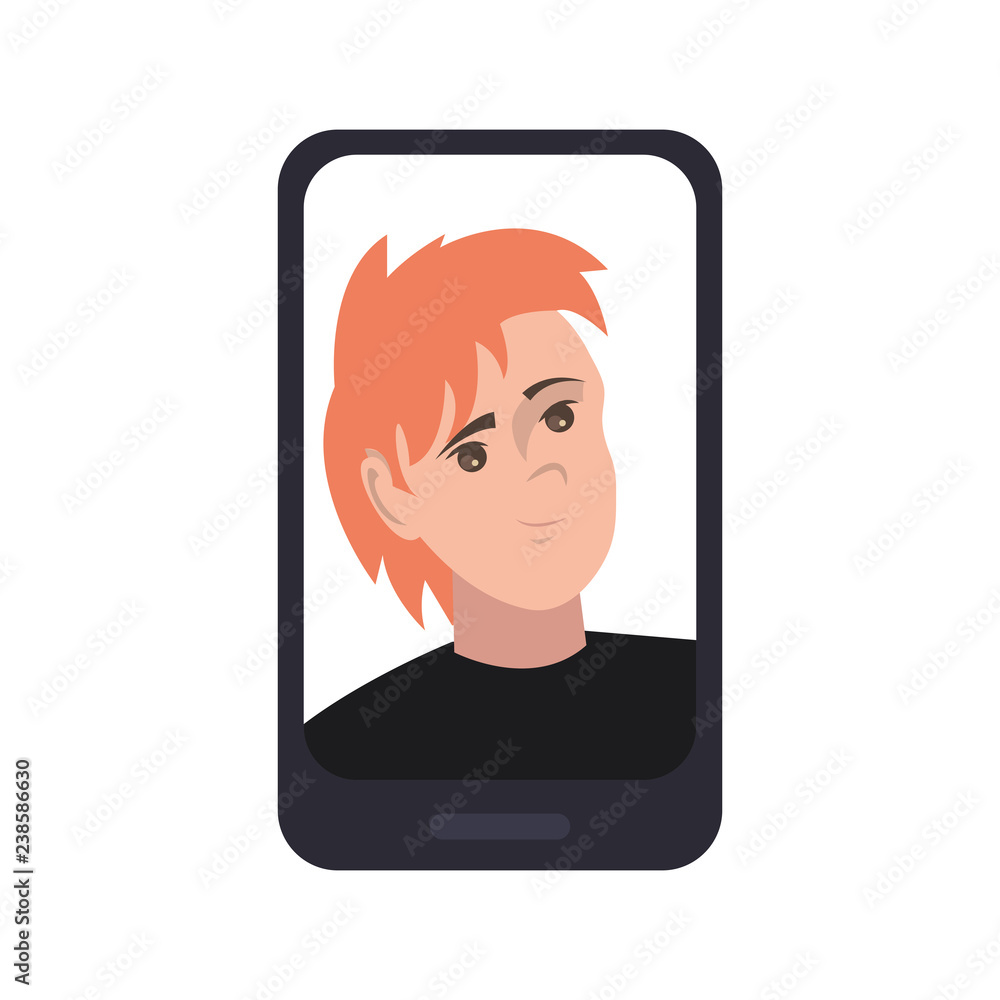 mobile with man selfie photo mobile with man selfie photo
