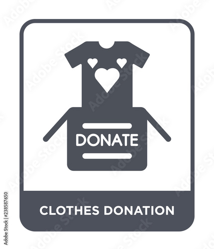 clothes donation icon vector