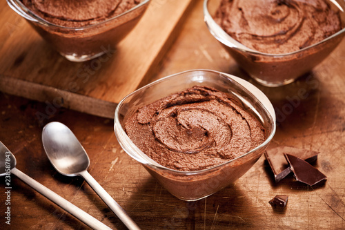 Homemade Chocolate Mousse photo