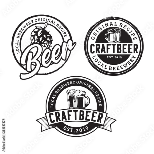 Vintage Country Emblem Typography for Beer / Restaurant Logo design