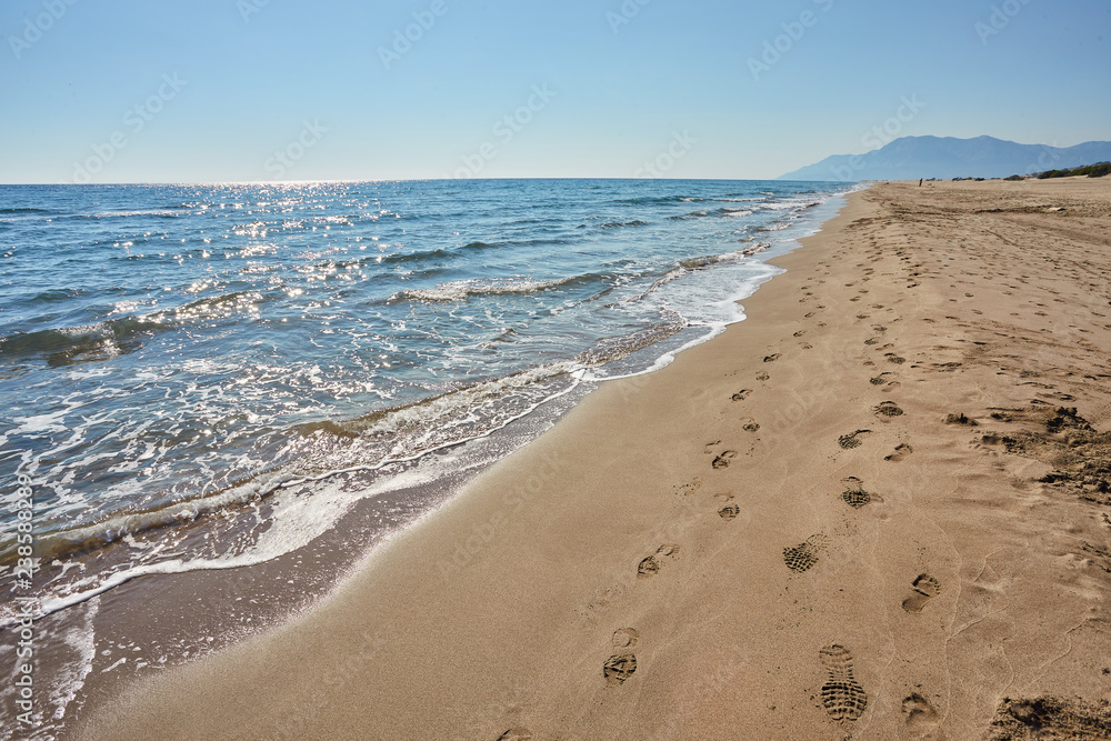 White Sand dunes at on Patara beach. Turkey White Sand dunes at on Patara beach. Turkey