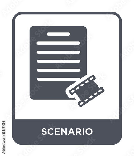 scenario icon vector