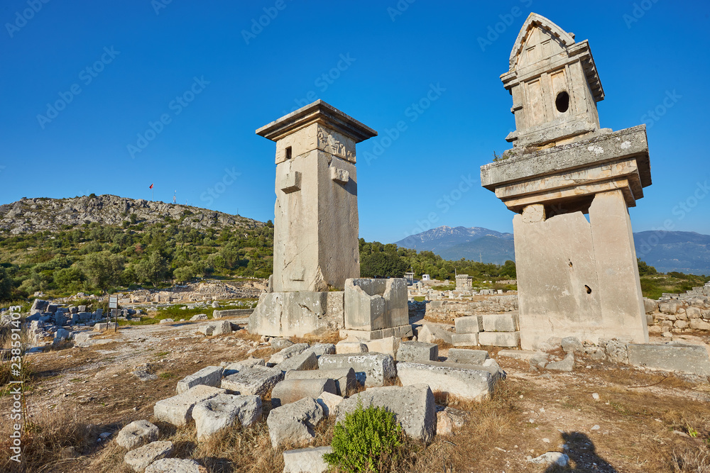 Ancient Lycian capital Xanthos in Patara, Turkey Ancient Lycian capital Xanthos in Patara, Turkey