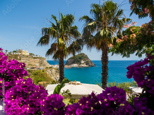 Italy, Campania, Gulf of Naples, Naples, Ischia, Forio, Port and Bay of Sant'Angelo