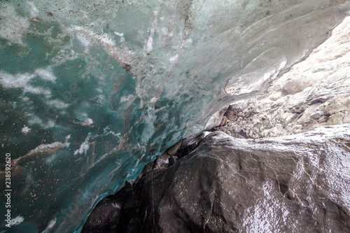 Fototapeta Naklejka Na Ścianę i Meble -  Melting blue glacier in Iceland nature