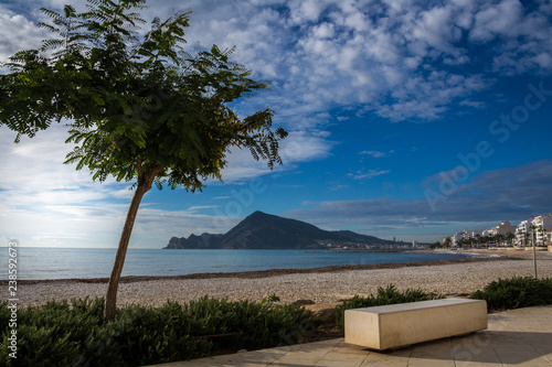 Granada, Spain; November 20, 2018: Views of the beach of Altea