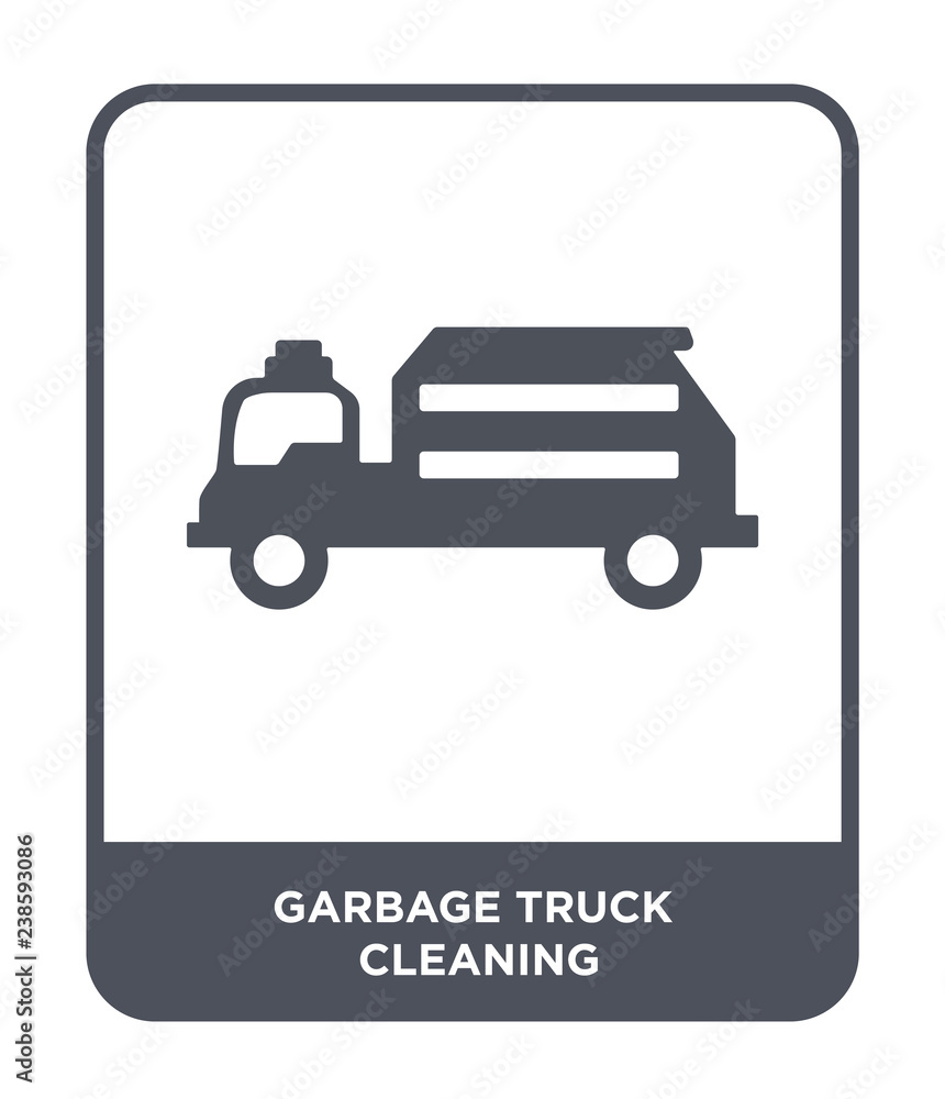 garbage truck cleanin icon vector garbage truck cleanin icon vector