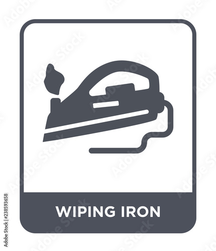 wiping iron icon vector