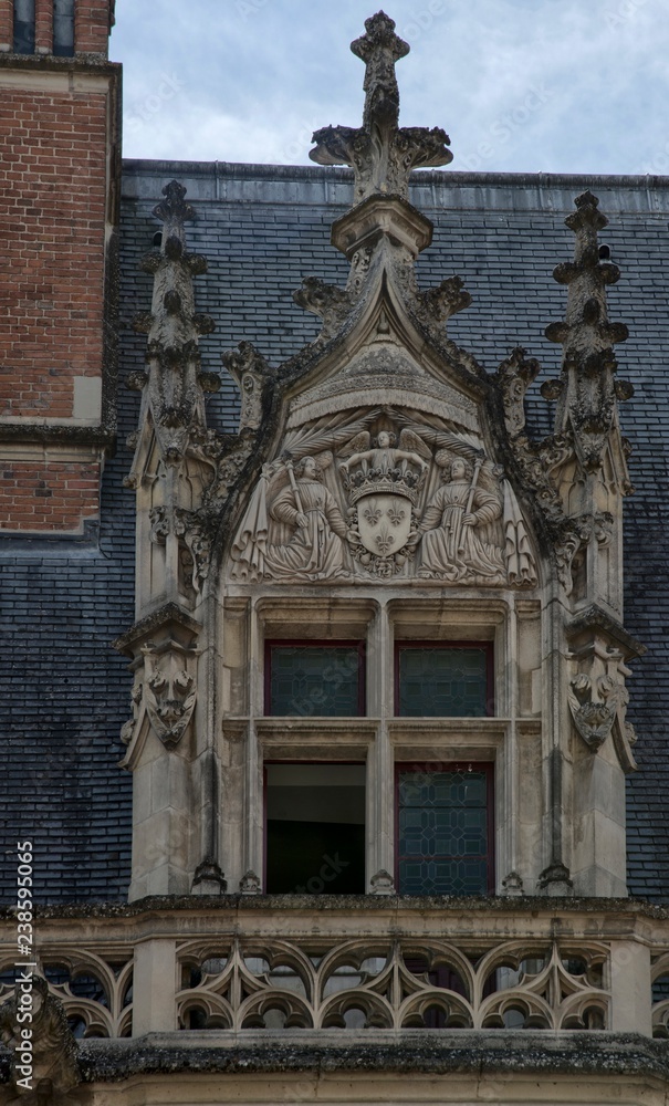 Fenêtre Renaissance au château de Blois, Loir-et-Cher, France
