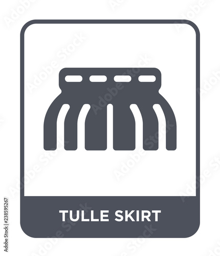 tulle skirt icon vector