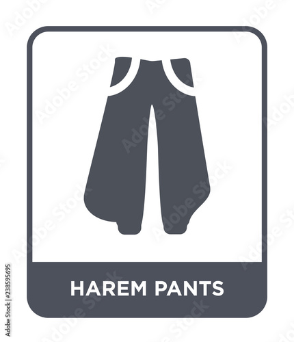 harem pants icon vector