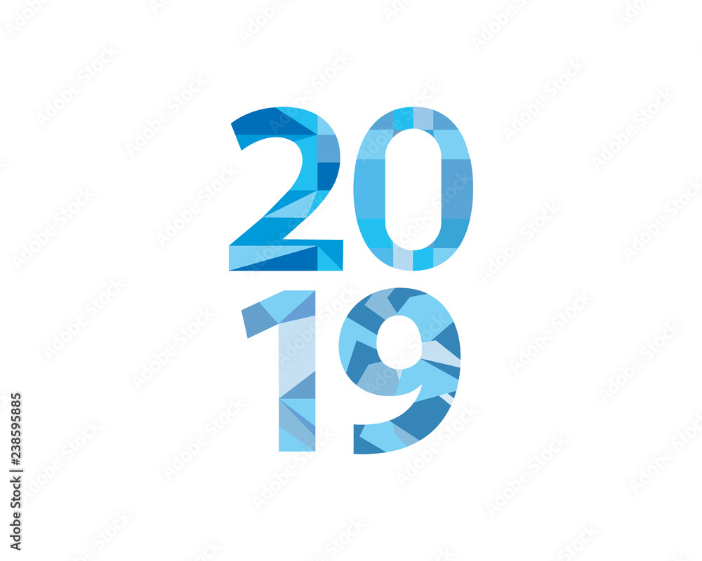 2019 Happy New Year creative design for your greetings card, flyers, invitation, posters, brochure, banners, calendar - Vector 2019 Happy New Year creative design for your greetings card, flyers, invitation, posters, brochure, banners, calendar - Vector