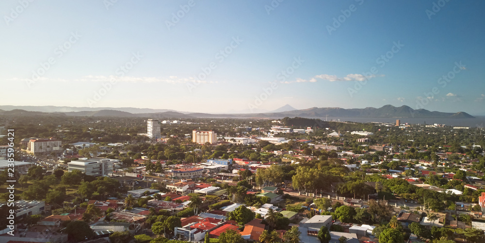 Panorama Managua cityscape