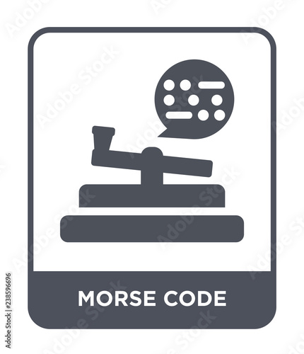 morse code icon vector photo