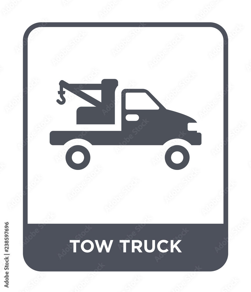 Obraz premium tow truck icon vector