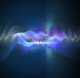 acoustic waves in the medium, the propagation of sound waves