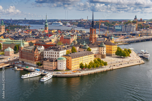 Canvas Print Stockholm. Island Gamla Stan.