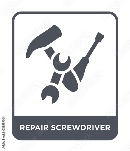 repair screwdriver icon vector