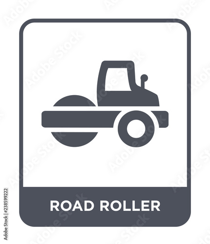 road roller icon vector