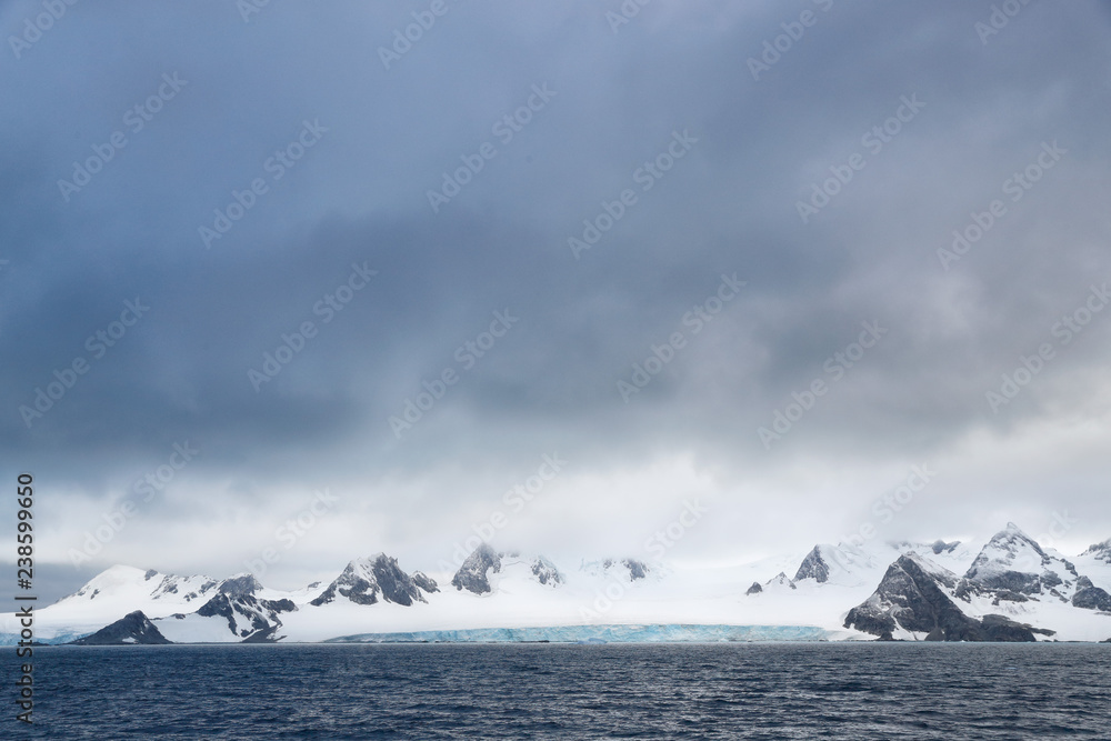 Glacier under stormy clouds Glacier under stormy clouds