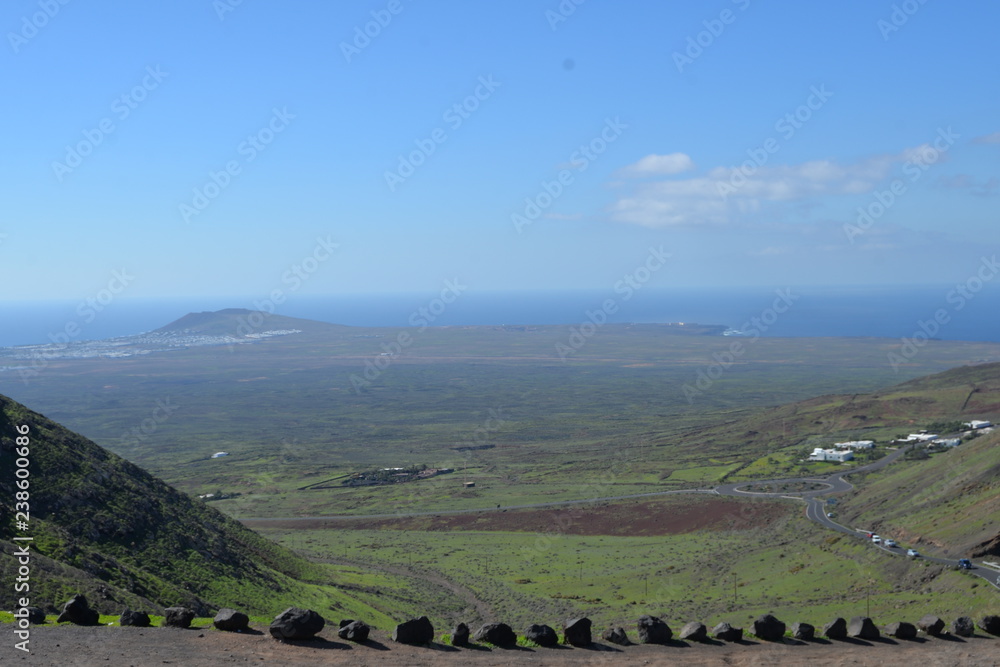 Blick auf den Süden von Lanzarote Blick auf den Süden von Lanzarote