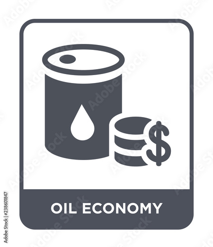 oil economy icon vector