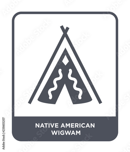 native american wigwam icon vector