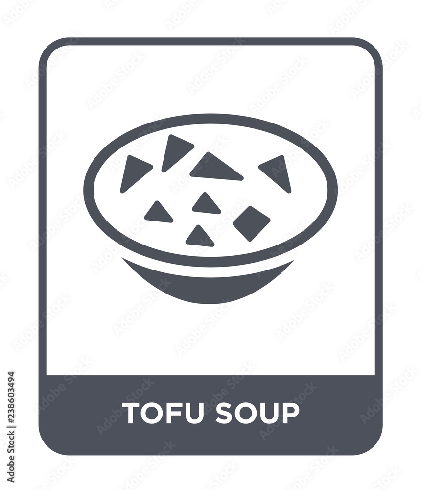 tofu soup icon vector tofu soup icon vector