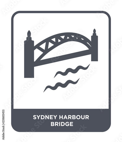 sydney harbour bridge icon vector