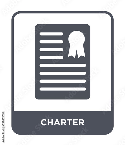 charter icon vector