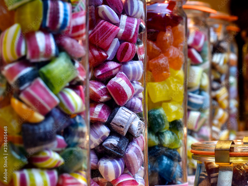colorful sweets candy close up