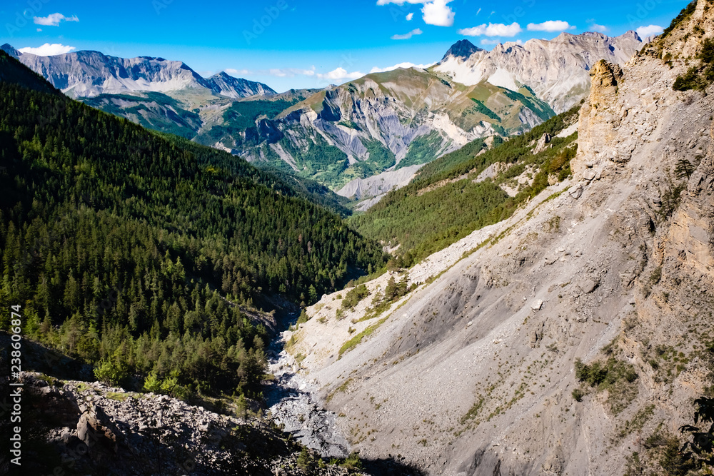 Epic valley view in the Maritime Alps, France Epic valley view in the Maritime Alps, France