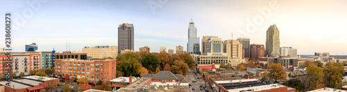 Panorama view of downtown Raleigh Skyline