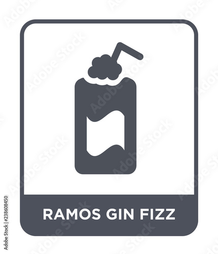 ramos gin fizz icon vector