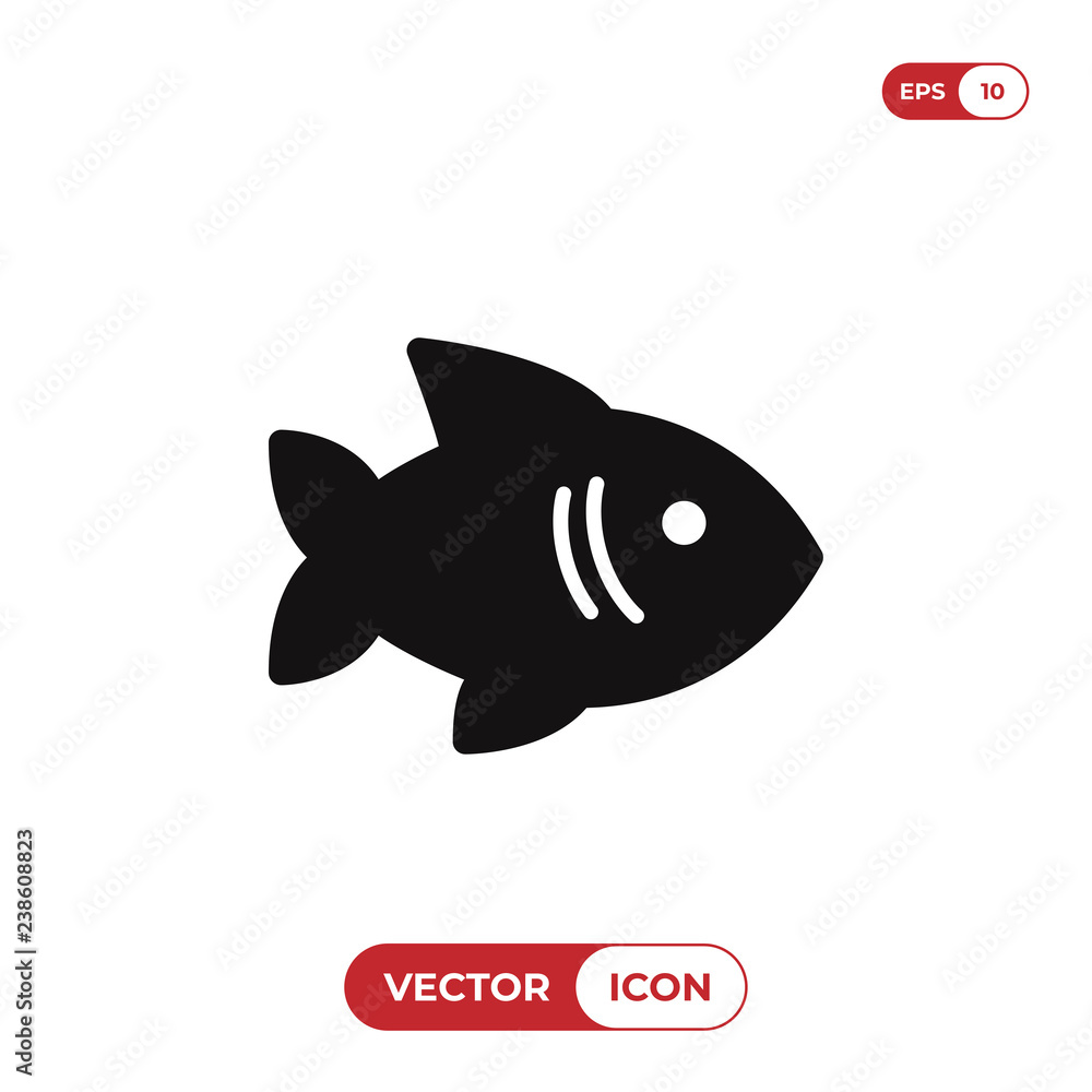Fish icon vector Fish icon vector